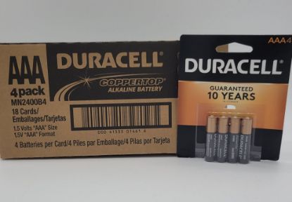 Picture of DURACELL BATTERY AAA 4 PACK 18 CT