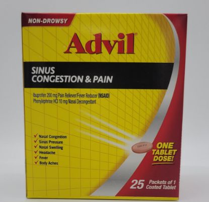 Picture of ADVIL SINUS CONGESTION & PAIN 25CT