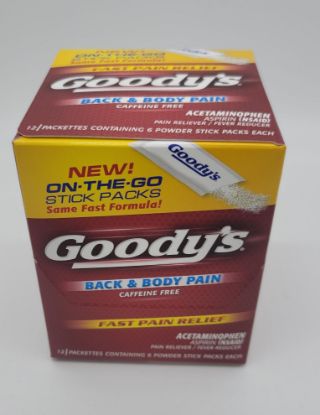 Picture of GOODY'S BACK AND BODY PAIN 12 CT