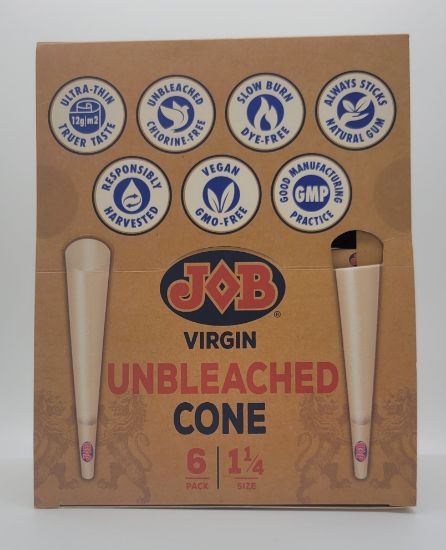 Picture of JOB VIRGIN UNBLEACHED CONE 6 PACK 32CT