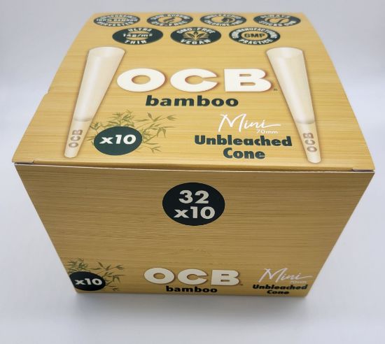 Picture of OCB BAMBOO UNBLEACHED MINI CONE 32CT