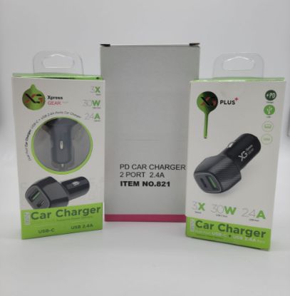 Picture of XG PD CAR CHARGER DUAL W/TYPE C & TYPE A (I#821) 6CT