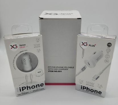 Picture of XG PD CAR CHARGER W/TYPEC TO IPHONE (I#801) 6CT