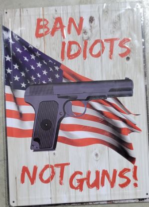 Picture of BAN IDIOTS NOT GUNS