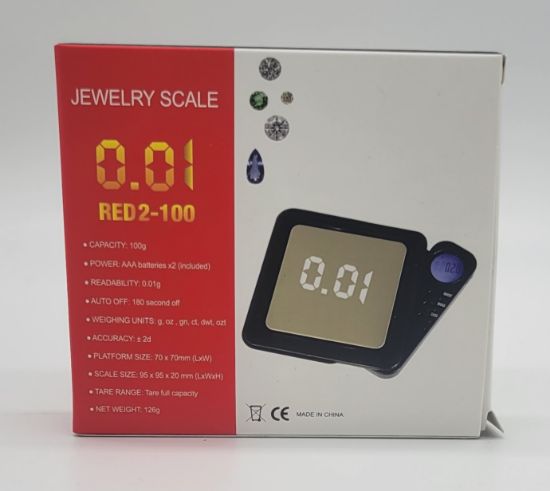 Picture of JEWELRY SCALE 0.1 RED 2-100 1CT