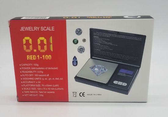 Picture of JEWELRY SCALE 0.1 RED 1-100 1CT