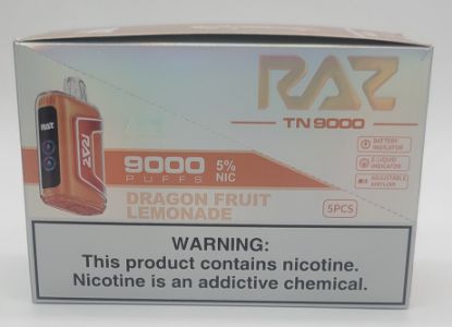 Picture of RAZ DRAGON FRUIT LEMONADE 9000 PUFF 5CT