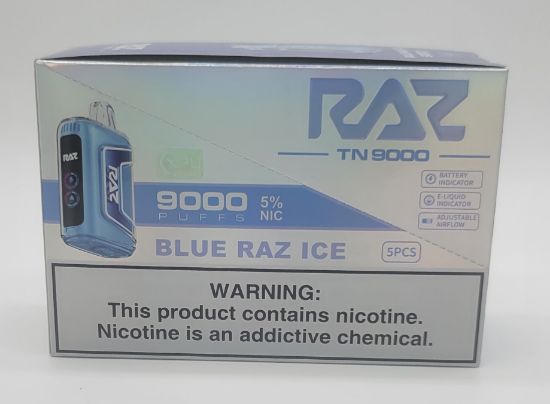Picture of RAZ BLUE RAZ ICE 9000 PUFF 5CT