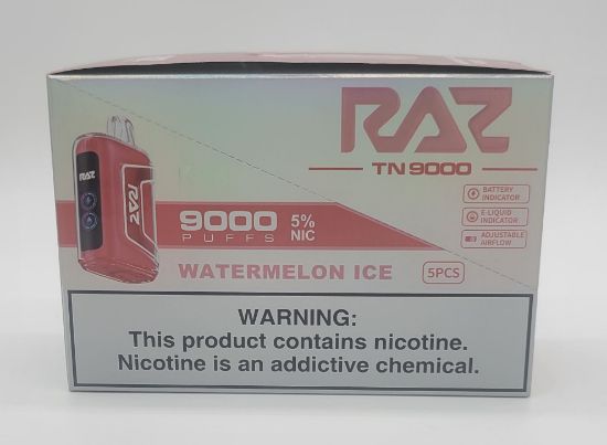 Picture of RAZ WATERMELON ICE 9000 PUFF 5CT