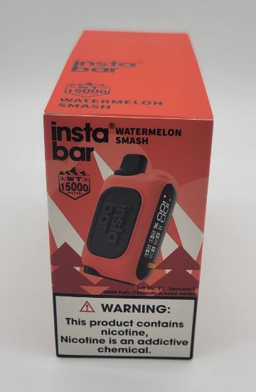 Picture of INSTA BAR WATERMELON SMASH 15000PUFF 5CT