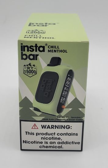 Picture of INSTA BAR CHILL MENTHOL 15000PUFF 5CT