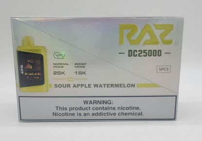 Picture of RAZ 25K SOUR APPLE WATERMELON 5CT.