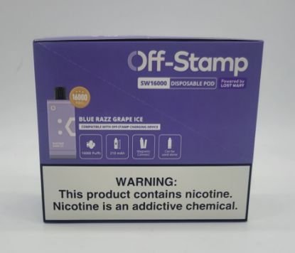 Picture of OFF STAMP BLUE RAZ GRAPE 16K POD