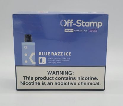 Picture of OFF STAMP BLUE RAZ ICE 9K POD